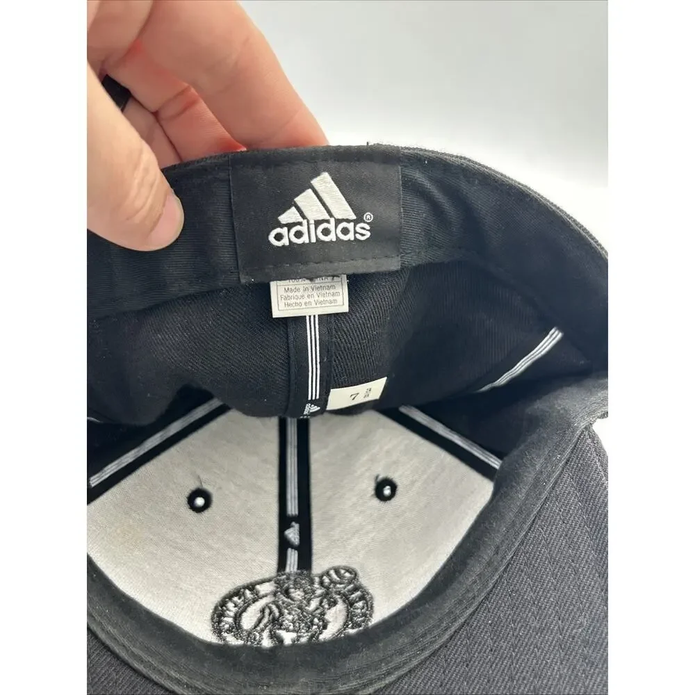 Adidas Boston Celtics Wool Hat Cap Size 7 3/8 Fitted Black Black NBA Basketball